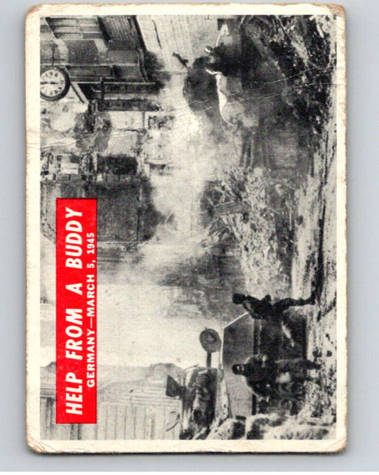 1965 Philadelphia Gum War Bulletin #65 Help From A Buddy   V74241 Image 1