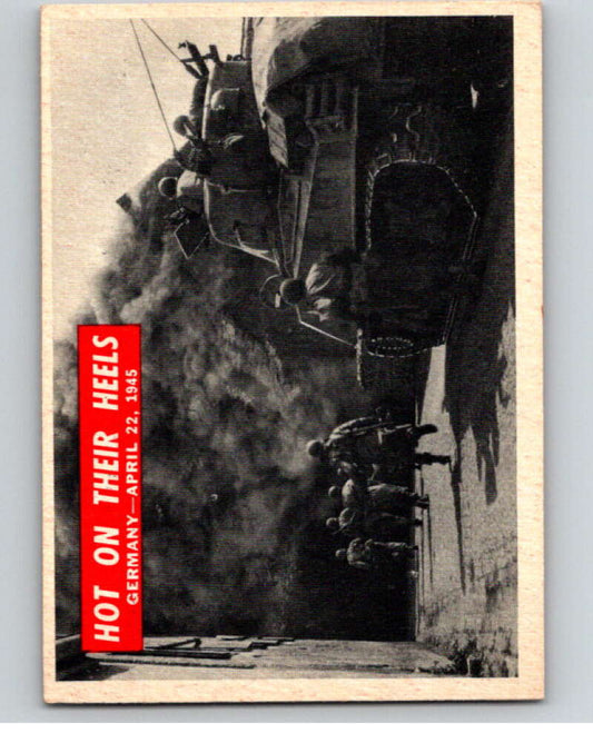 1965 Philadelphia Gum War Bulletin #74 Hot On Their Heels   V74244 Image 1