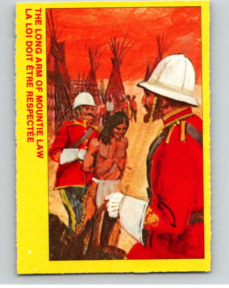 1973  Canadian Mounted Police Centennial #33 The Long Arm of Mountie Law  V74305 Image 1