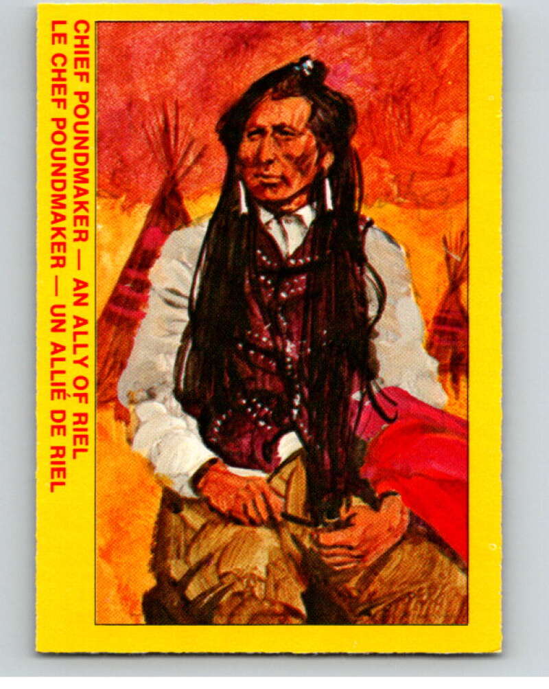 1973  Canadian Mounted Police Centennial #41 Chief Poundmaker  V74315 Image 1