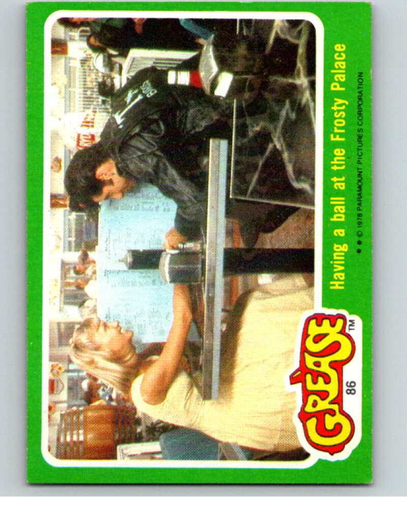 1978 Topps Grease #86 Having a ball at the Frosty Palace   V74594 Image 1