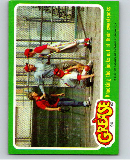 1978 Topps Grease #94 Knocking the jocks out of their sweatsocks   V74598 Image 1
