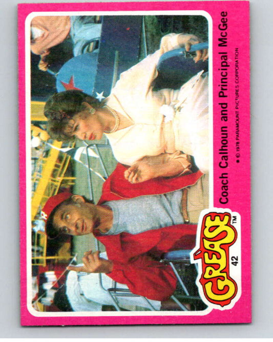 1978 Grease OPC #42 Coach Calhoun and Principal McGee   V74686 Image 1