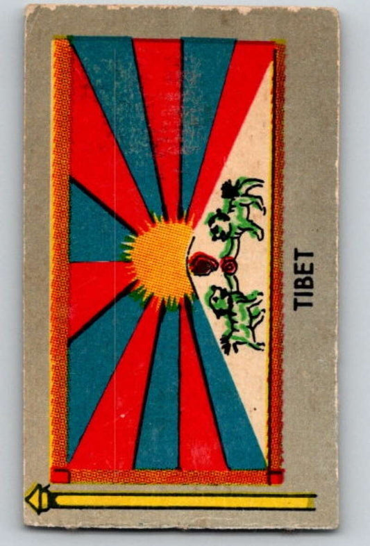 1950 Parade Flags of the World #81 Tibet V74755 Image 1