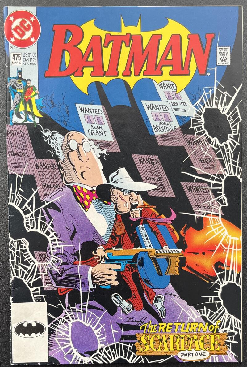 Batman DC Comic Book Mar 1992 Volume 1 - Direct Edition - First App Renee Montoya CB1 Image 1