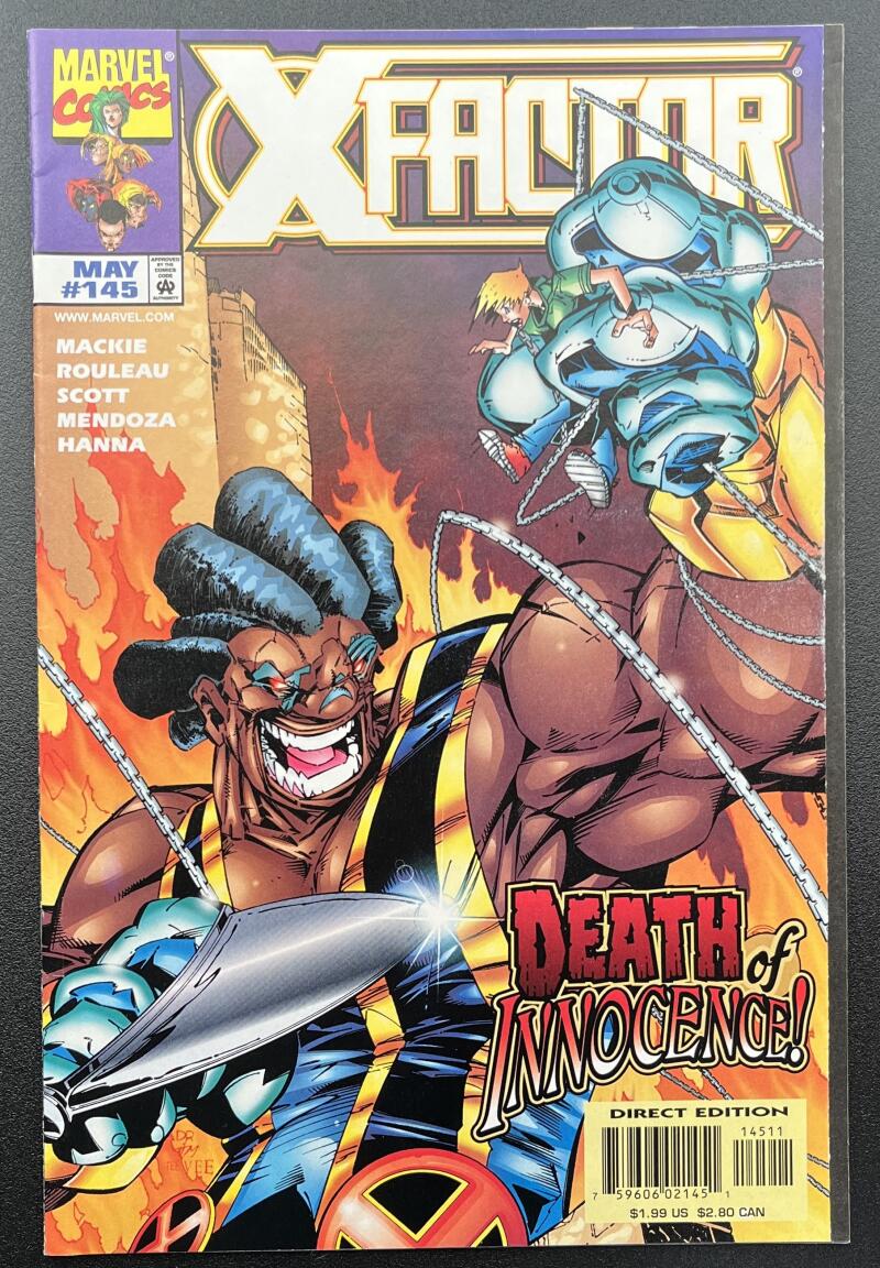 X-Factor Death of Innocence #145 Marvel Comic Book May 1998 Newsstand - CB68 Image 1