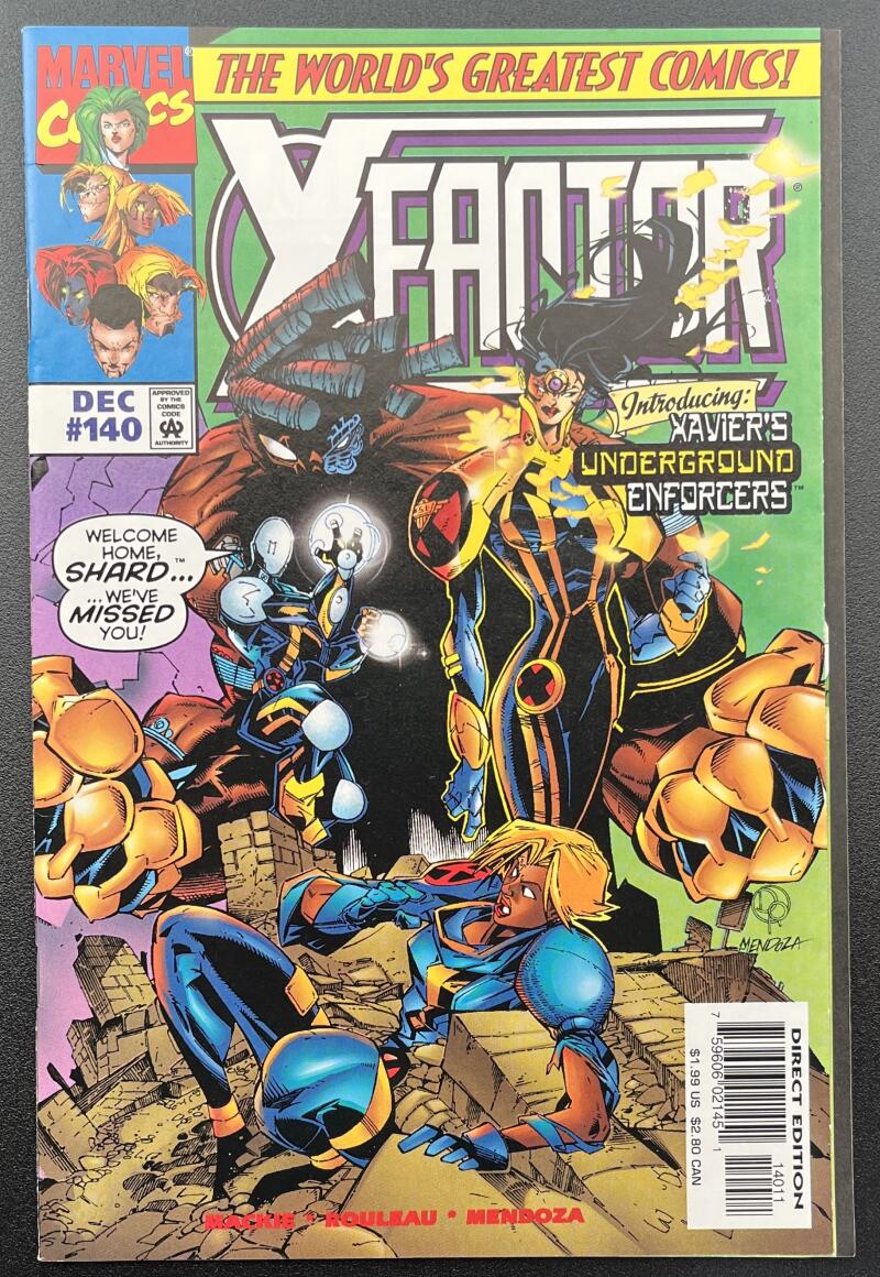 X-Factor Xaviers Enforcers #140 Marvel Comic Book Dec. 1997 Direct Edition - CB69 Image 1