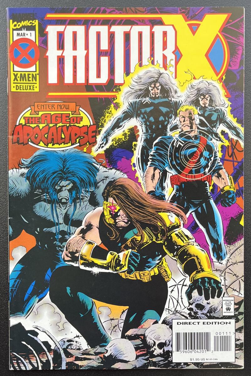 Fractor-X Age of Apocalypse #1 Marvel Comic Book Mar. 1995 Modern Age - CB78 Image 1