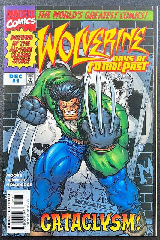 Wolverine Days of Future Past #1 Marvel Comic Book Dec. 1996 - CB83 Image 1