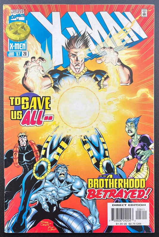 X-Man To Save Us All #28 Marvel Comic Book Jun. 1997 Direct Edition - CB91 Image 1