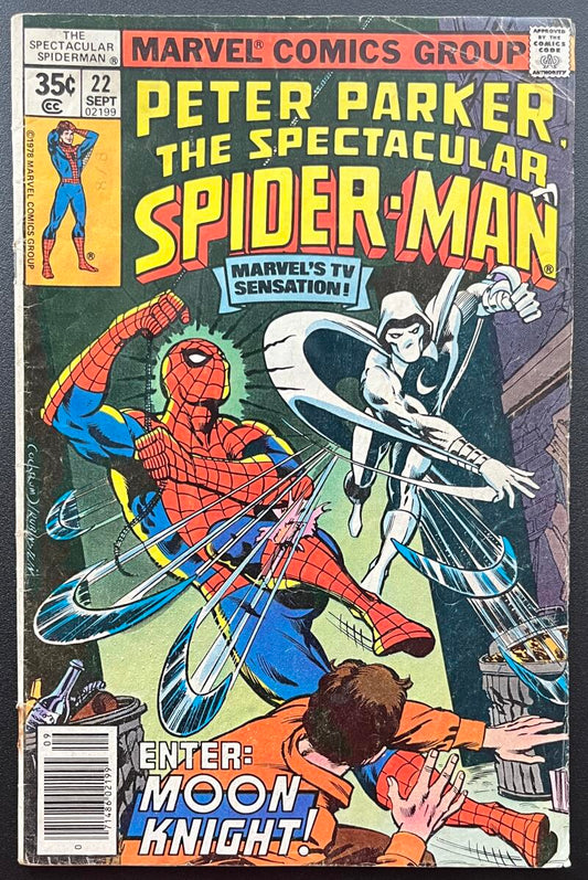 The Spectacular Spider-Man #22 Marvel Comic Book Sep. 1978 Bronze Age - CB97 Image 1