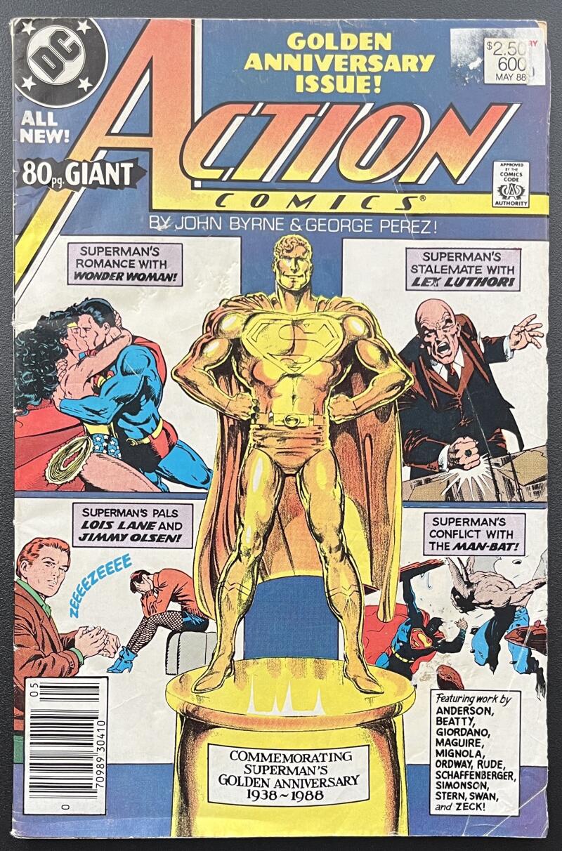 Action Comics Golden Anniversary DC Comic Book May. 1988 Newsstand Edition - CB113 Image 1