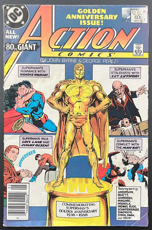 Action Comics Golden Anniversary DC Comic Book May. 1988 Newsstand Edition - CB113 Image 1