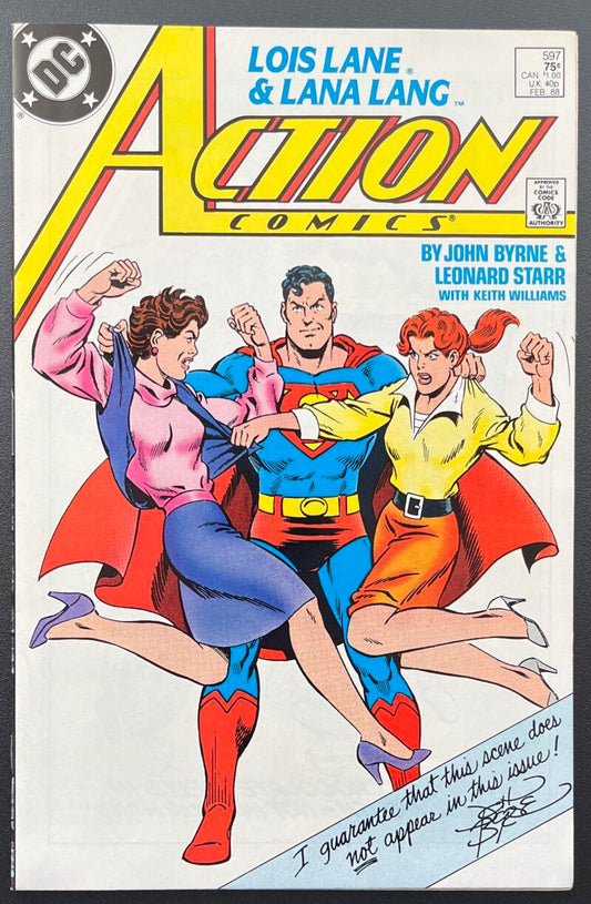 Action Comics Superman/Lois Lane #597 DC Comic Book Feb. 1988 Direct Edition - CB122 Image 1