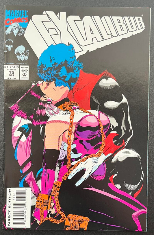 Excalibur #70 Marvel Comic Book Oct. 1993 Direct Edition - CB135 Image 1