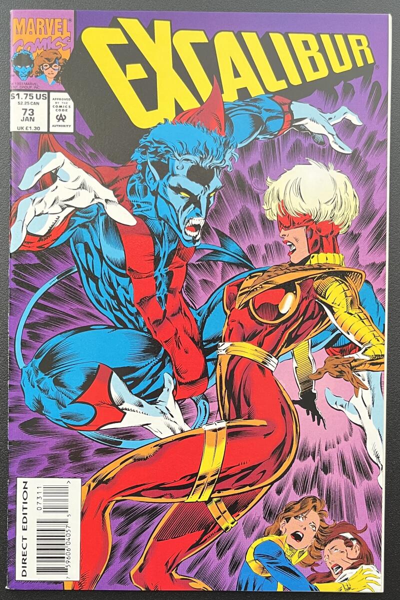 Excalibur #73 Marvel Comic Book Jan. 1994 Direct Edition - CB137 Image 1