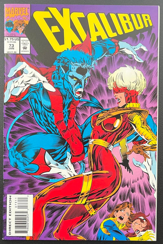 Excalibur #73 Marvel Comic Book Jan. 1994 Direct Edition - CB137 Image 1