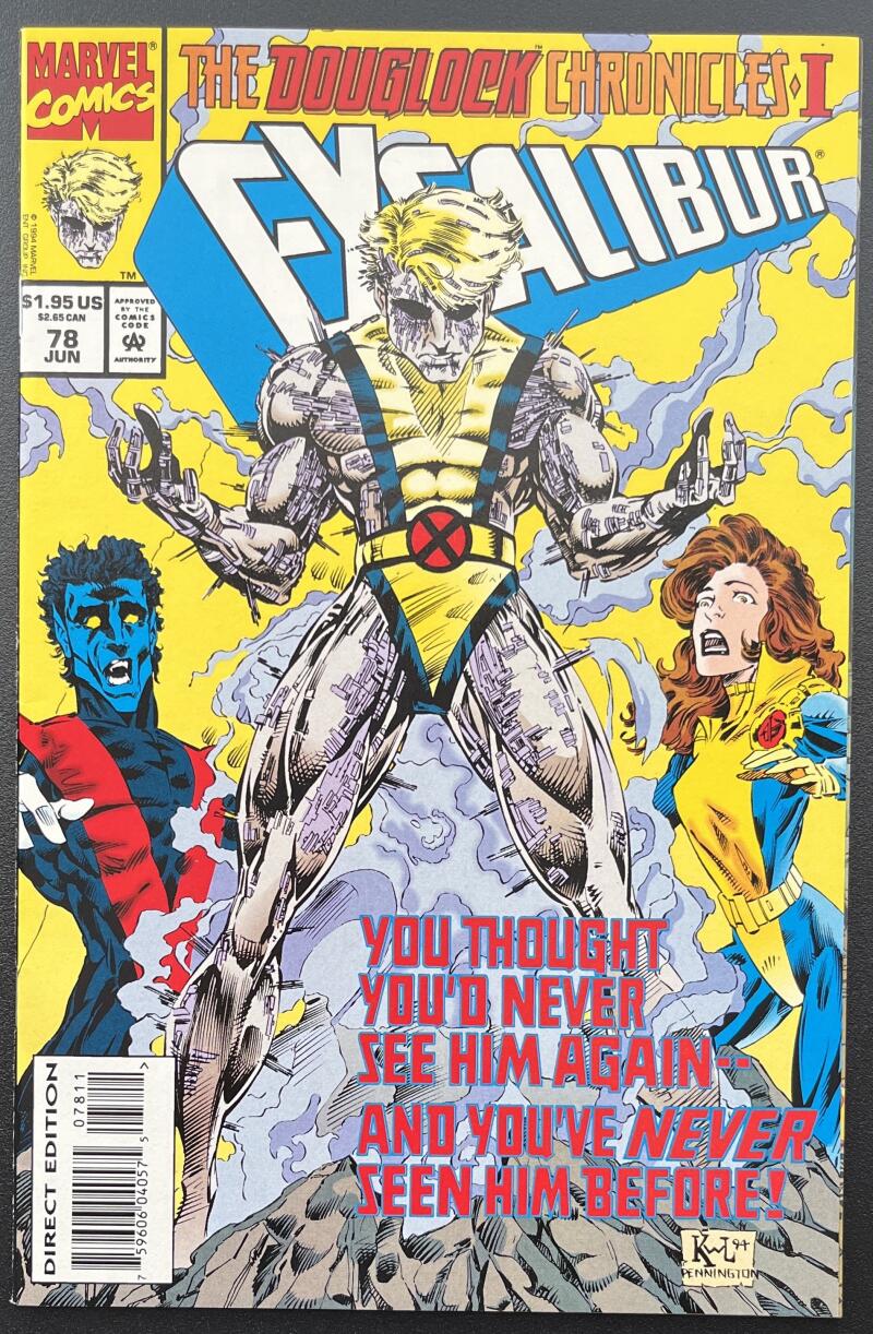 Excalibur See Him Again #78 Marvel Comic Book Jun. 1994 Direct Edition - CB142 Image 1
