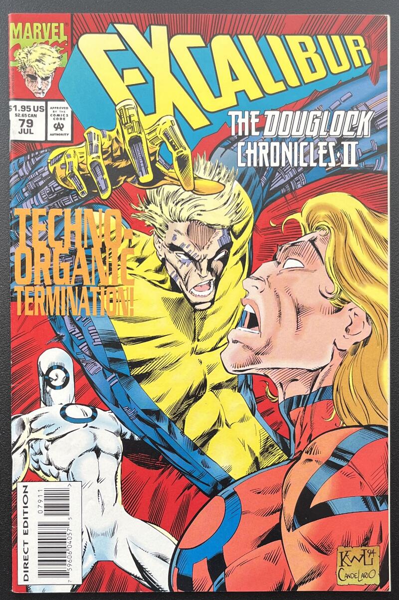 Excalibur Techno Organic #79 Marvel Comic Book Jul. 1994 Direct Edition - CB143 Image 1