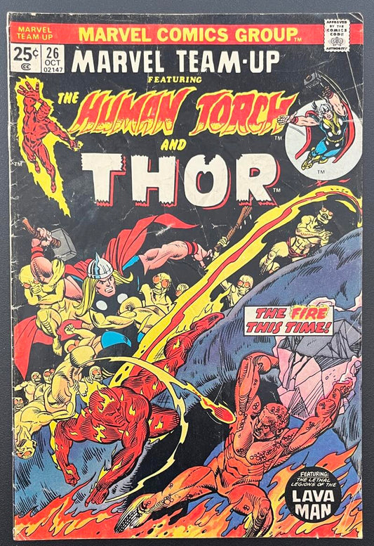 The Human Torch & Thor #26 Comic Book Oct. 1974 Bronze Age - CB155 Image 1