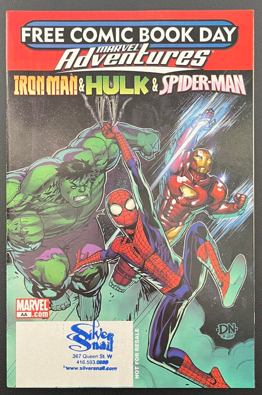 Marvel Adventures Iron Man-Hulk-Spider-Man Comic Book 2008 - CB156 Image 1