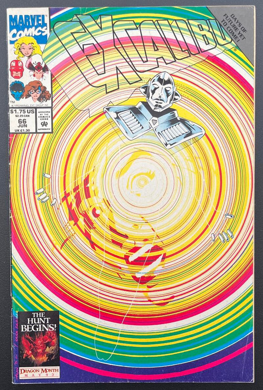 Excalibur #66 Marvel Comic Book Jun. 1993 Direct Edition - CB161 Image 1