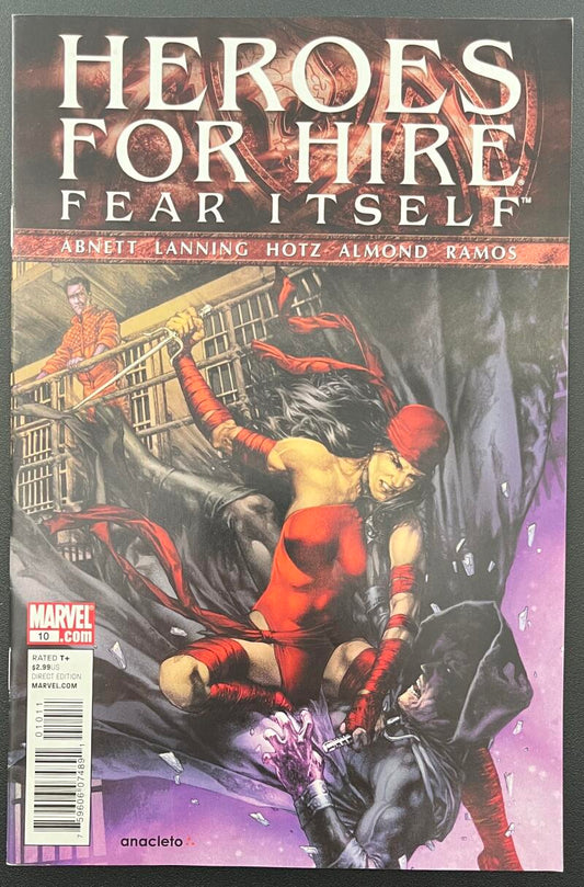 Heroes For Hire Fear Itself #10 Marvel Comic Book 2011 Direct Edition - CB163 Image 1