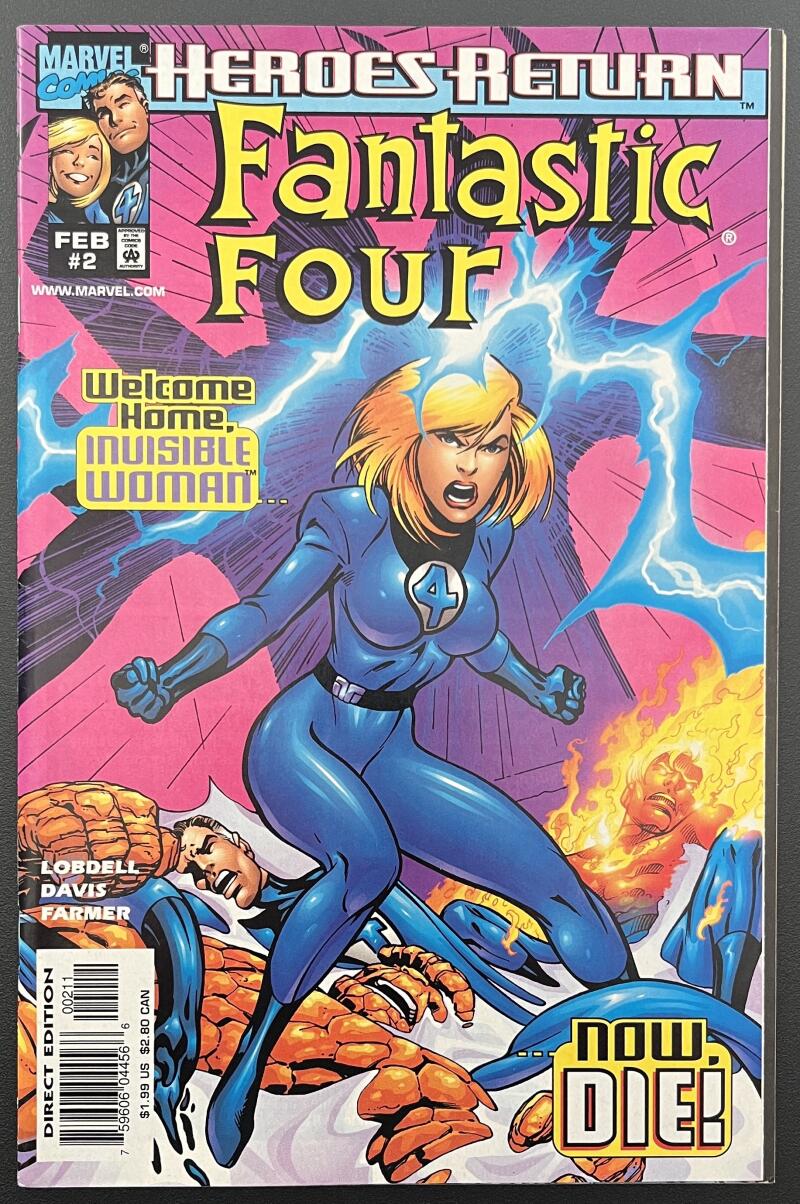 Fantastic Four Heroes Return #2 Marvel Comic Book Feb. 1998 Direct Edition - CB168 Image 1