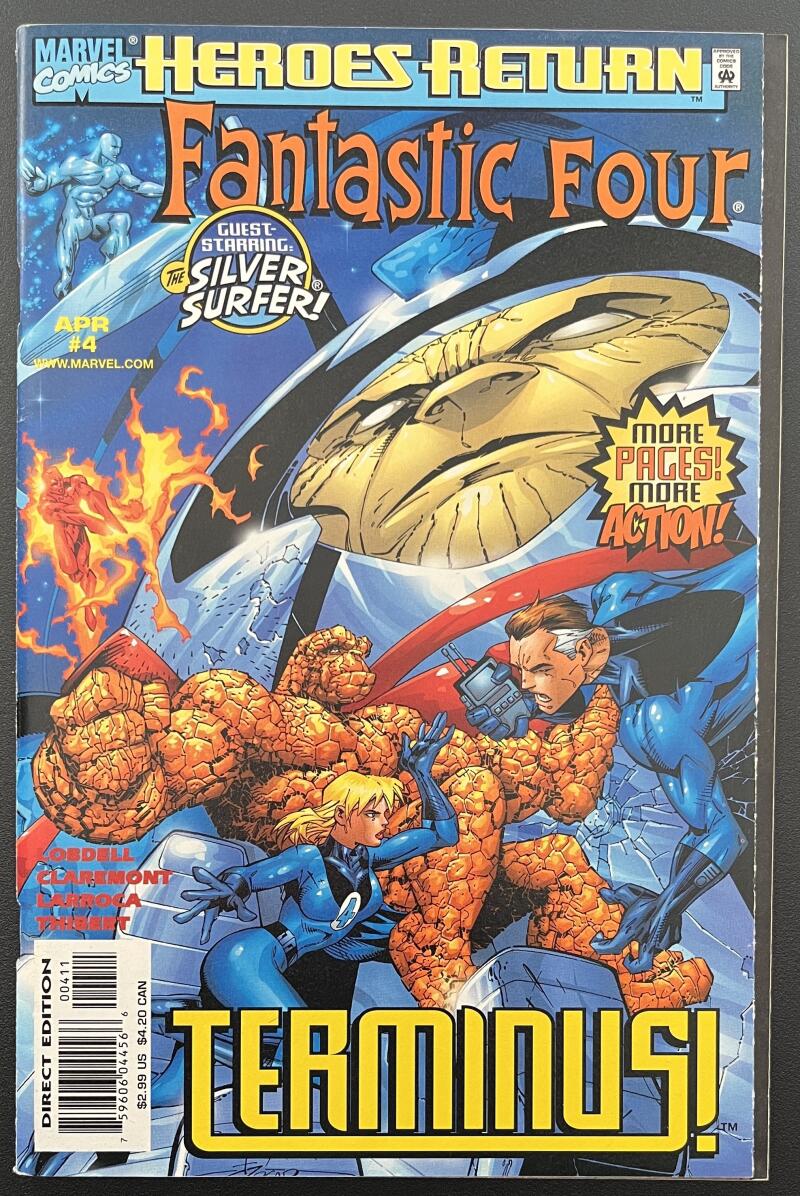 Fantastic Four Terminus #4 Marvel Comic Book Feb. 1997 Direct Edition - CB170 Image 1