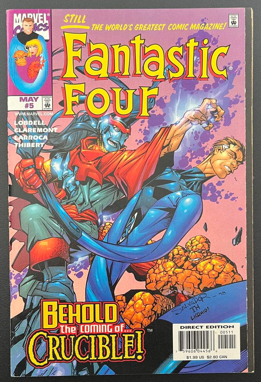 Fantastic Four Behold Crucible #5 Marvel Comic Book May. 1998 Direct Edition - CB171 Image 1