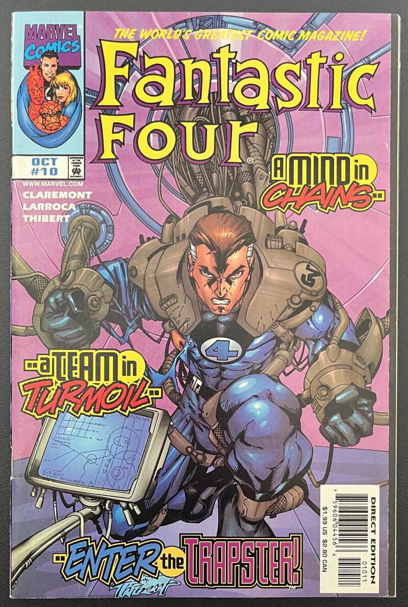 Fantastic Four Enter The Trapster #10 Marvel Comic Book Oct. 1998 Direct Edition - CB176 Image 1