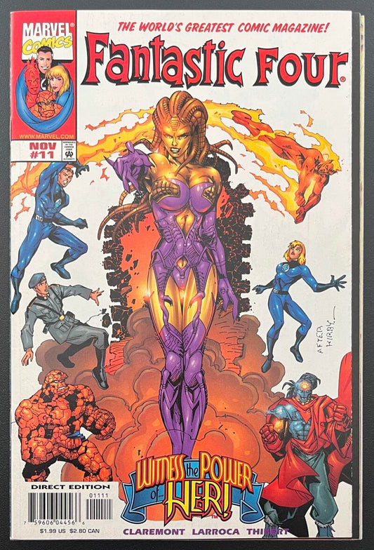 Fantastic Four Witness Power #11 Marvel Comic Book Nov. 1998 Direct Edition - CB177 Image 1
