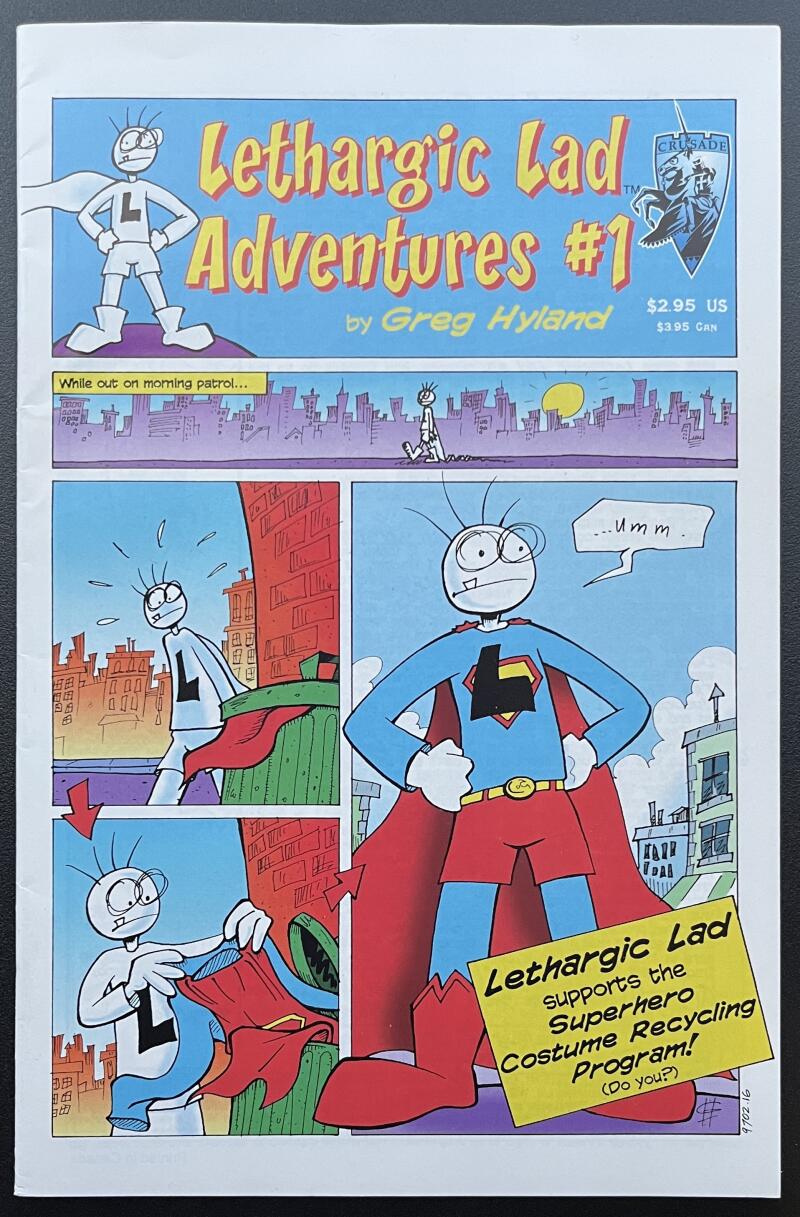 Lethargic Lad Adventures #1 Crusade Comic Book 1997 Modern Age - CB180 Image 1