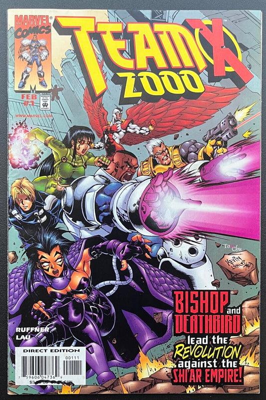 Team X 2000 Bishop & Deathbird #1 Marvel Comic Book Feb. 1999 Modern - CB182 Image 1