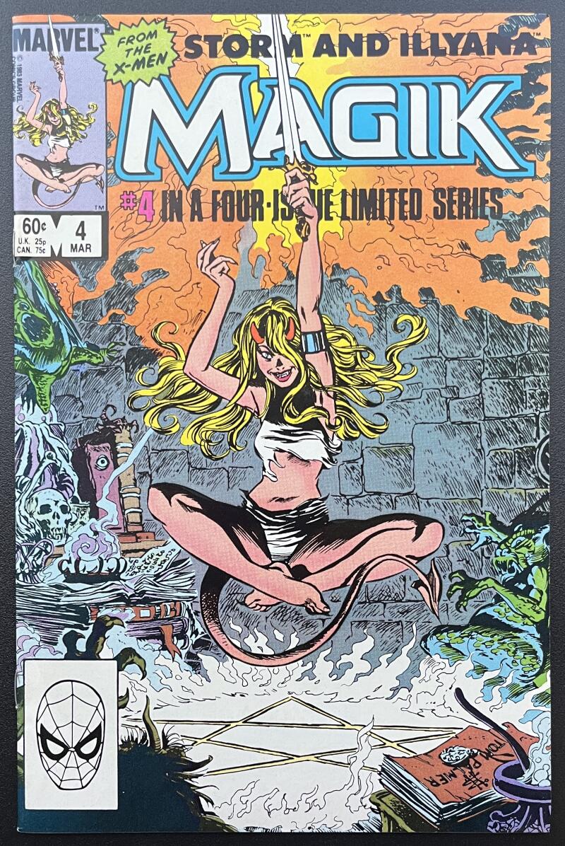Magik Storm & Illyana #4 Marvel Comic Book Mar. 1984 Direct Edition  - CB187 Image 1