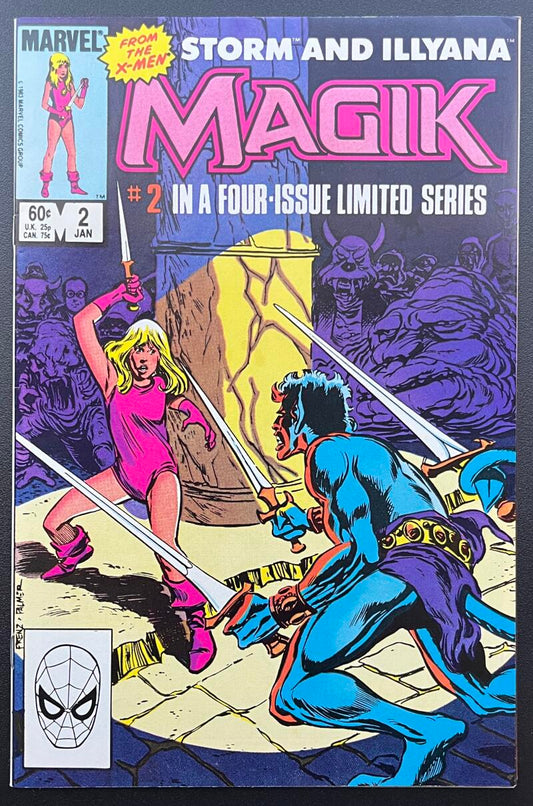 Magik Storm & Illyana #2 Marvel Comic Book Jan. 1984 Direct Edition  - CB189 Image 1