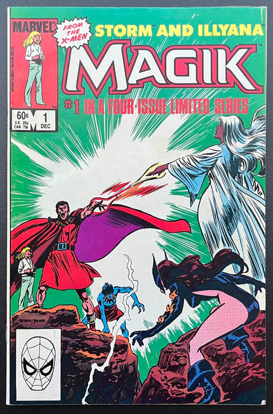 Magik Storm & Illyana #1 Marvel Comic Book Dec. 1983 Direct Edition  - CB190 Image 1