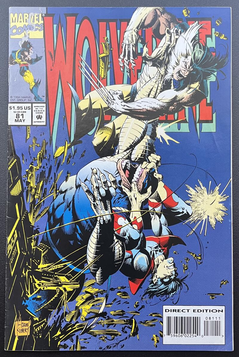 Wolverine #81 Marvel Comic Book May. 1994 Direct Edition  - CB193 Image 1