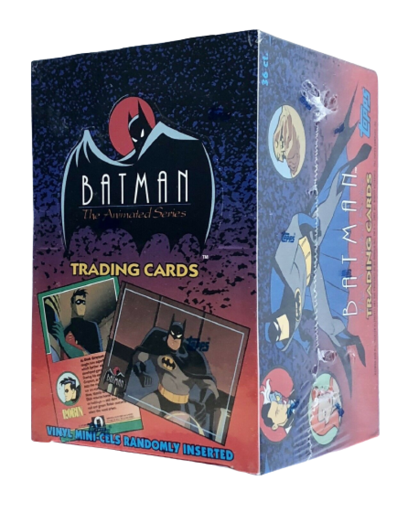 1993 Topps Batman Animated Series Hobby Sealed Box - 36 Sealed Packs Per Box Image 1