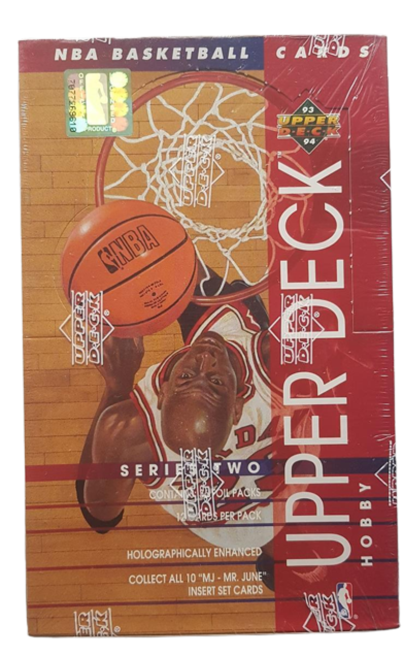 1993-94 Upper Deck Series 2 Basketball Hobby Sealed Box - 36 Packs Per Box Image 1