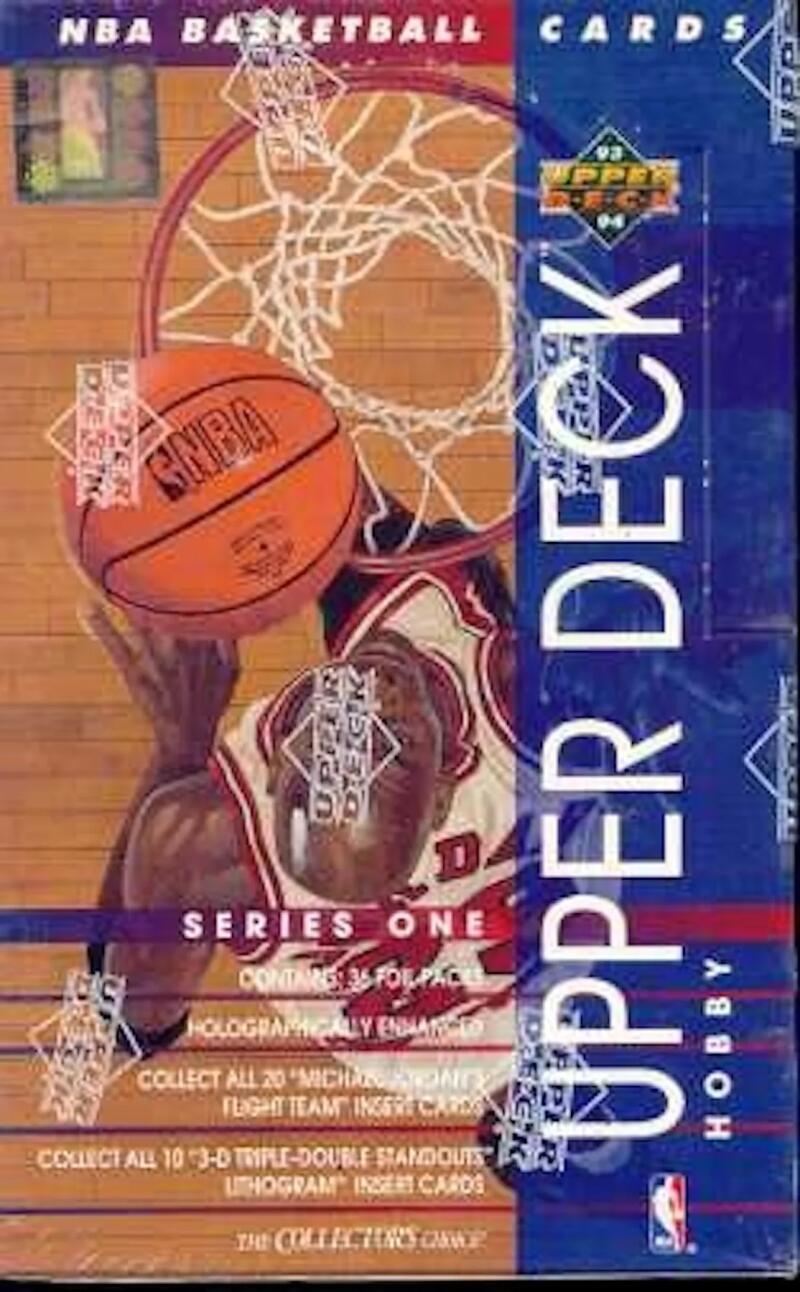 1993-94 Upper Deck Series 1 Basketball Hobby Sealed Box - 36 Packs Per Box Image 1