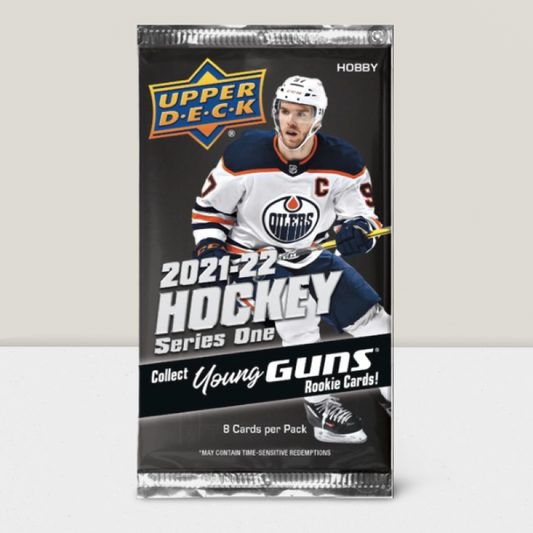 2021-22 Upper Deck Series 1 Hockey Hobby Pack - 8 Cards Per Pack Image 1