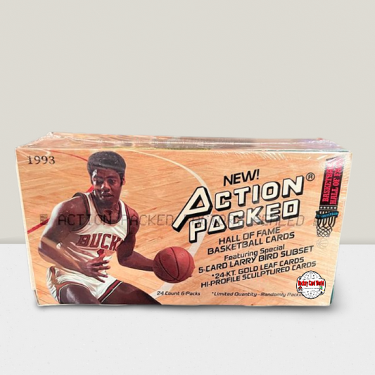 1993-94 Action Packed NBA Basketball Sealed Box - 24 Packs Per Box Image 1
