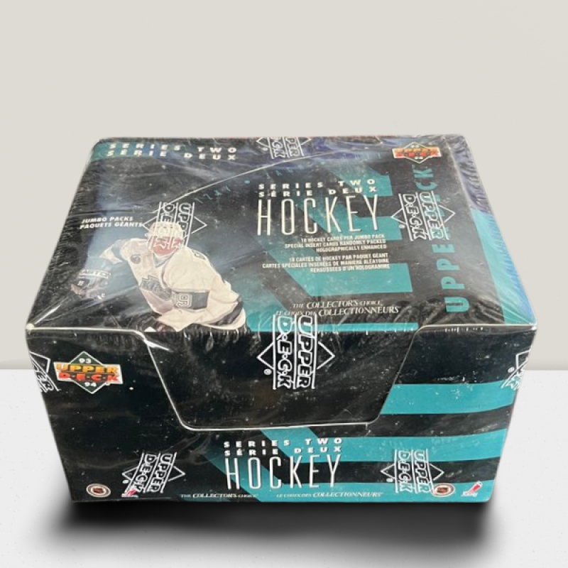 1993-94 Upper Deck Series 2 Jumbo Hockey Hobby Box - 20 Packs Per Box Image 1