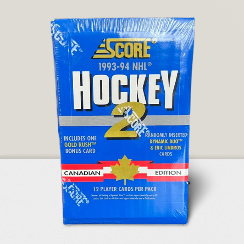1993-94 Score Series 2 Canadian Edition Hockey Hobby Box - 36 Packs Per Box Image 1