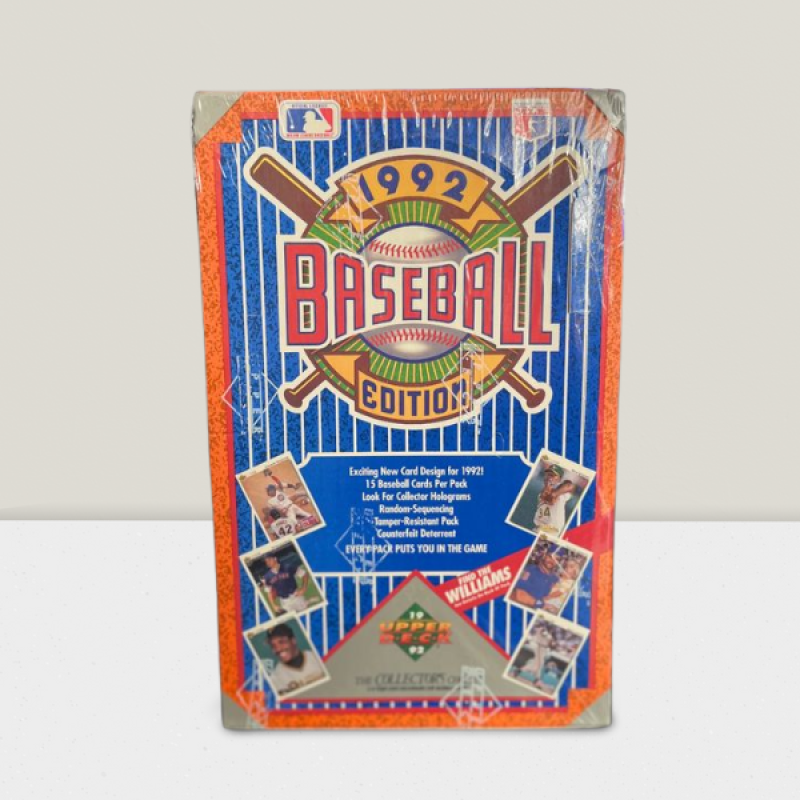 1992 Upper Deck Edition Baseball Hobby Box - 36 Packs per Box Image 1