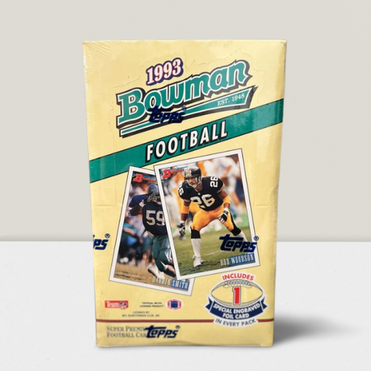 1993 Topps Bowman Football Sealed Hobby Box - 24 Packs Per Box Image 1