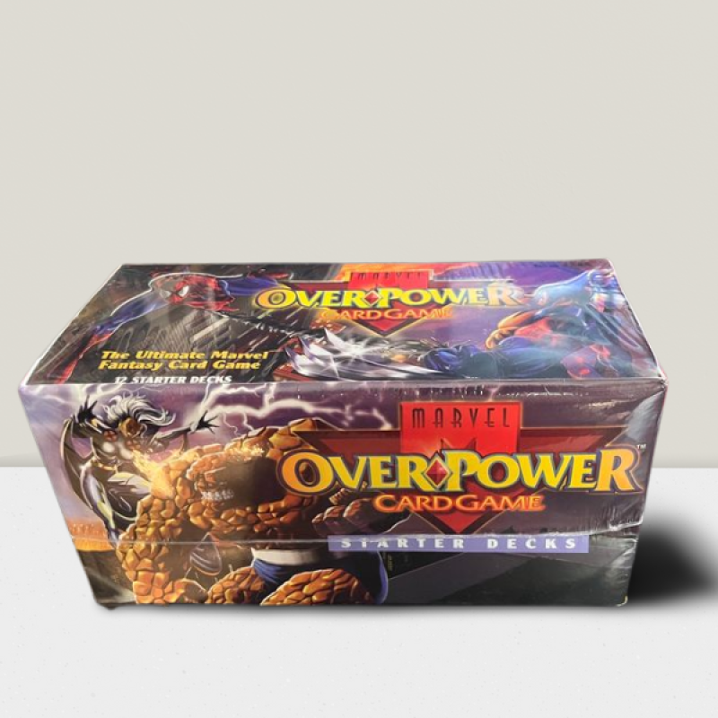 1995 Marvel OverPower Card Game Starter Deck Sealed Box - 12 Decks Per Box Image 1