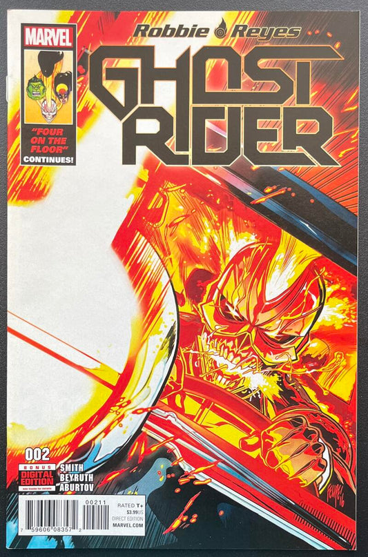 Ghost Rider #2 Marvel Comic Book Feb. 2017 Direct Edition - CB206 Image 1
