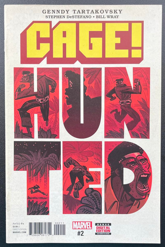 Cage! Hunted #2 Marvel Comic Book Jan. 2017 Direct Edition - CB219 Image 1